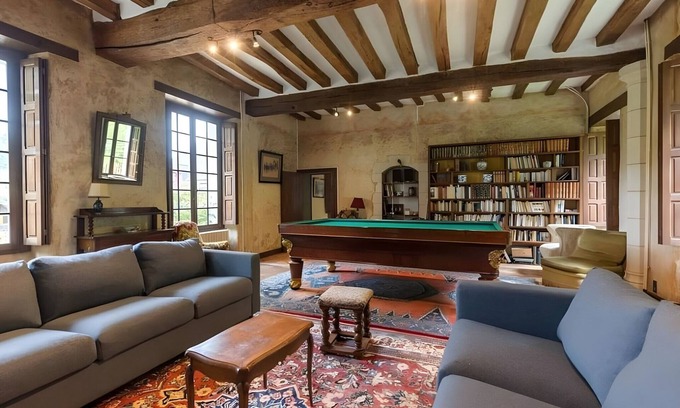 Villiers-au-Bouin Villa | Castillo en Touraine con Parque Privado