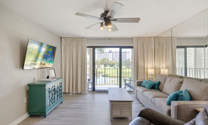 Panama City Beach Villa | Check it out--> ROOMY upgraded villa: double balconies, by beach, restaurants