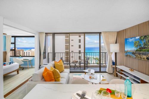 Waikiki Apartamento | Chic and Upscale Waikiki Beach Ocean View with Parking