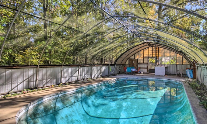Lincolnton Casa | Clarks Hill Lake Area Inicio w / piscina y muelle privado!