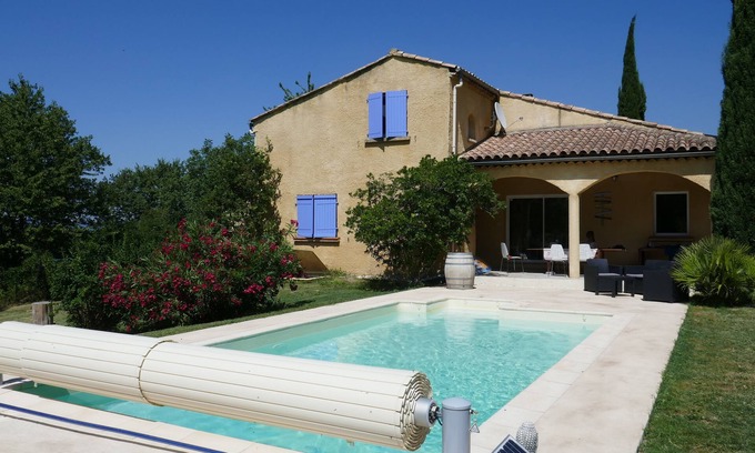 Portes-en-Valdaine Casa | Villa excelente 7 B (6-14 p.) Hermosa piscina - tranquila y aislada