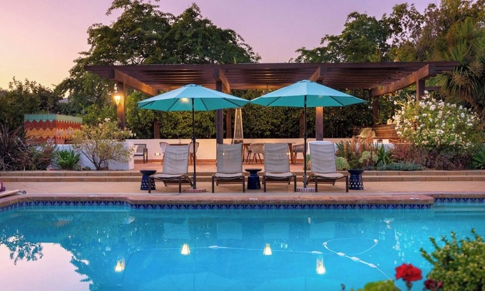 Soquel Casa | Coastal creekside family-friendly retreat: walkable, pool, spa, campfire