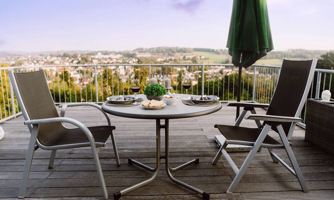 Ennepetal Apartamento | Comfort vacation apartment with large roof terrace and panoramic view