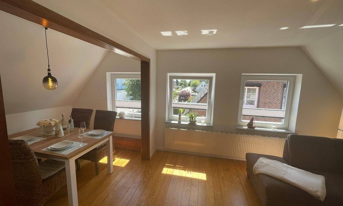 Landkirchen Apartamento | Comfortable apartment on Fehmarn with garden, fitness room and private parking space