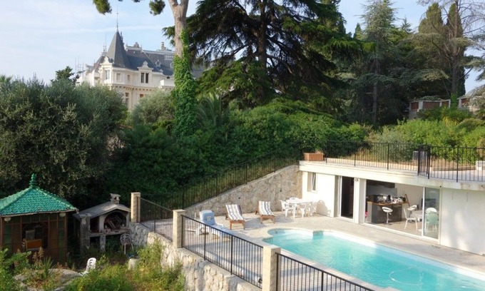 Gairaut Casa | Villa Lou Caroubier 3 habitaciones con piscina privada climatizada en Niza