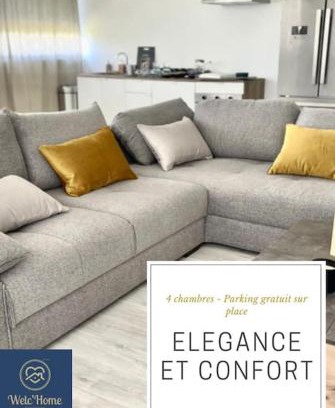 Bourges Apartamento | Confort et Élégance 4 chambres parking privé gratuit