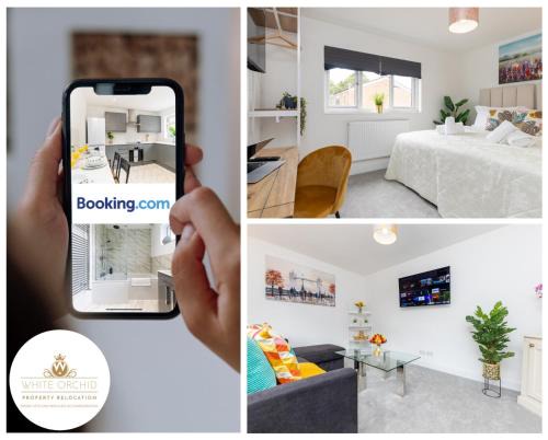 Stevenage Casa | Contractors 3 Bed 2Bath House Free Off Street Parking for 2 Cars WiFi Stevenage Self Catering Sleeps 5 Guests By White Orchid Property Relocation