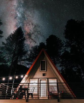 Canoncito Chalet De Esquí | Cool A-Frame Cabin Rental in New Mexico, for Unforgettable Vacations on the Pecos River