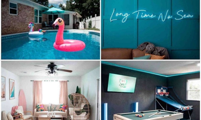 Bellview Casa | Cool Blue BnB · Pool~Huge Game Room~Golf~5Min