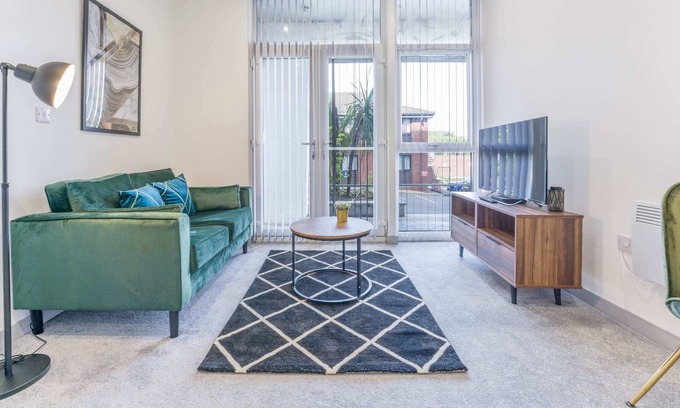 Brierley Hill Apartamento | Cosy and Bright 1 Bedroom Apartment, Dudley