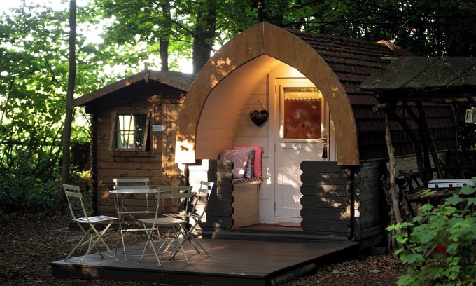 Burghclere Alquiler De RV | Cosy Bluebelle Glamping pod in a secluded woodland clearing