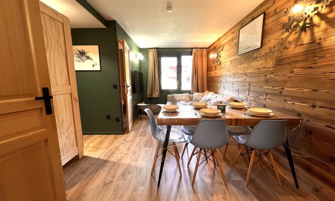 Plagne 1800 Apartamento | Cosy chalet spirit, swimming pool!