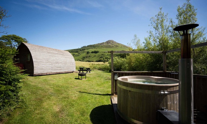 Garn Fadryn Cabina | Estándar-Hot Tub-Cabaña-Baño privado con ducha