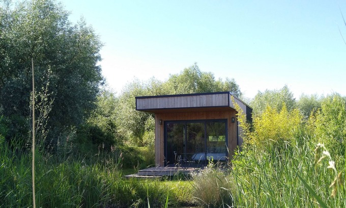Saint-Quentin-en-Tourmont Apartamento | Lodge 2-Lodge-Lujoso-Baño en la habitacion-Vista al Lago