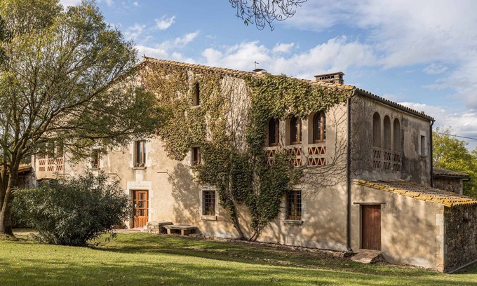 Sant Andreu Salou Apartamento | Casa rural Mas Garriga con wifi, piscina comunitaria, jardín, barbacoa