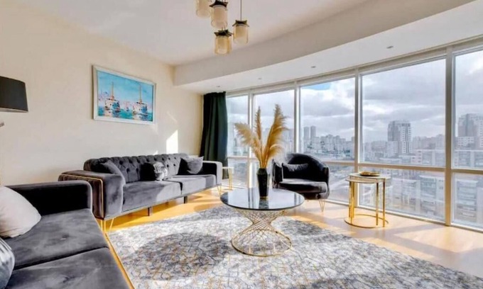 Basaksehir Apartamento | Cozy 1-bedroom apartment in chic residrntioal building.