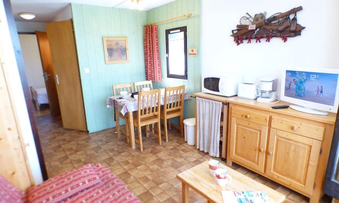 Les Saisies Apartamento | Apartamento de 2 habitaciones para 4 personas, vistas al Massif du Beaufortain, cerca de pistas.