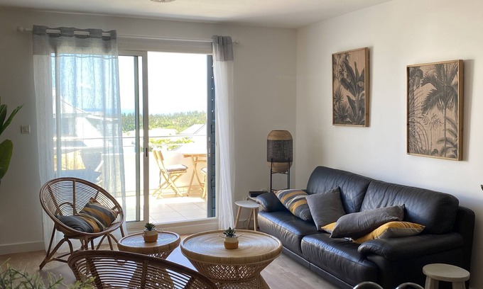 La Saline Les Bains Apartamento | Cozy apartment at La Saline les Bains