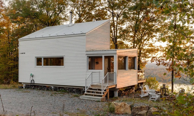 Saint-Aime-du-Lac-des-Iles Cabina | Cozy cabin - lake view
