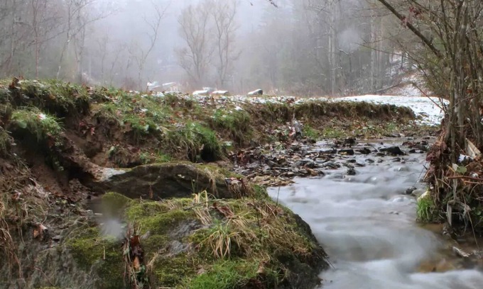 Burnsville Casa | Cozy Creekside Cottage with Skiing & Hiking Nearby
