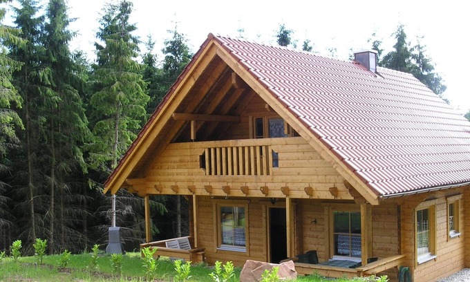 Hofstatten Casa | Cabaña de madera de lujo finlandesa (casa 2) en el parque natural "Pfälzer Wald" (500 metros de altura)