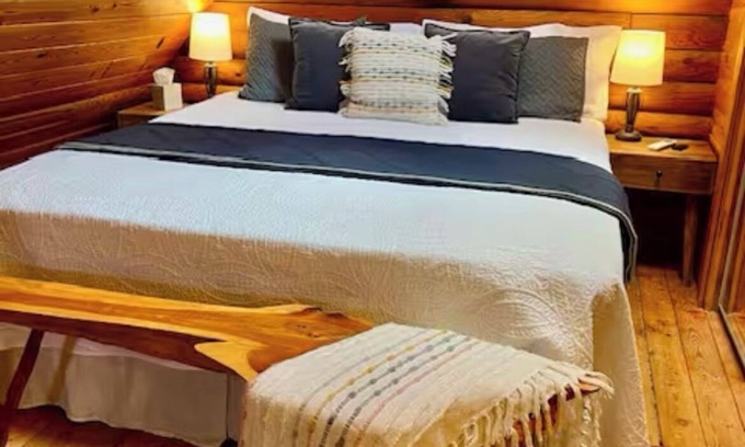 Lookout Mountain Apartamento | Cozy King Size Fireplace Log Cabin Apartment on Lookout Mountain