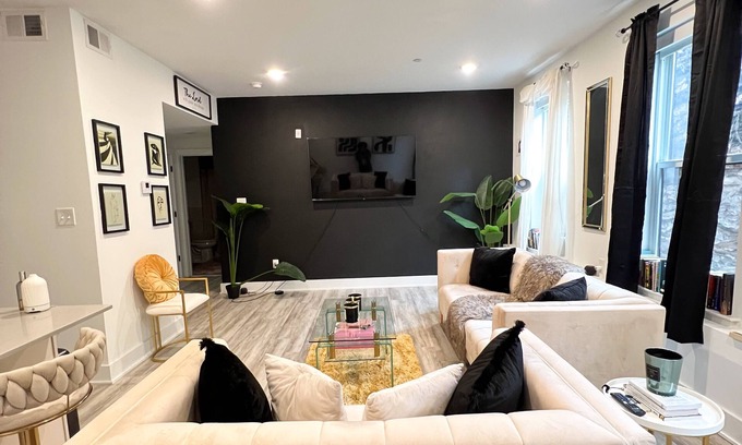 Germantown Apartamento | Cozy Modern apartment in peaceful Philadelphia with WiFi, AC