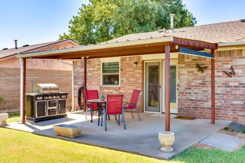 Mustang Casa | Cozy Oklahoma Retreat with Covered Patio and Gas Grill