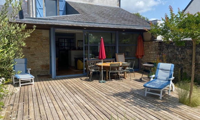 La Trinite-sur-Mer Chalet De Esquí | Croix du Sud - cosy town centre house