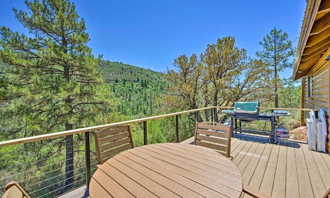 Payson Casa | Deck and Mogollon Rim Views Secluded Payson Cabin