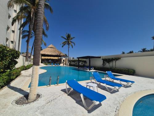 Área del bulevar Barra Vieja Apartamento | Departamento con Club Playa Acapulco Diamante 4Rec