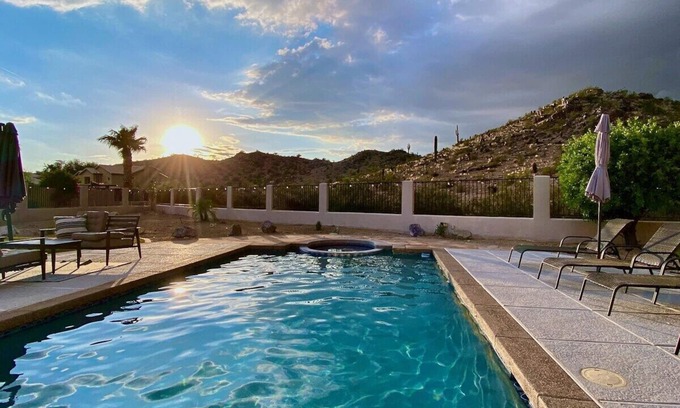 Mountain Park Ranch Casa | Desert Canyon Retreat w/ heated pool & desert view