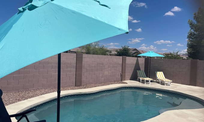 Gold Canyon Casa | Desert Oasis: 3BR Retreat with Pool Near Superstition Mt-Gold Canyon Getaway!