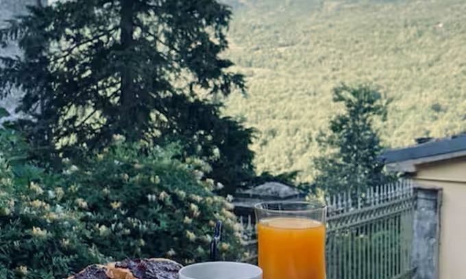 Caramanico Terme Casa | Designer home with artistic soul, a panoramic garden overlooking the mountains.