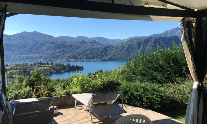 Carcegna Casa | Casa independiente de 2½ habitaciones con una vista gigantesca del lago