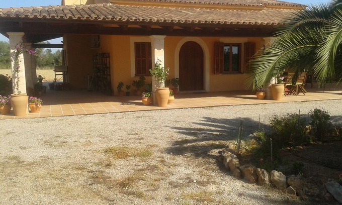 Campos Casa | Casa aislada en Finca Rústica cerca Playa Es Trenc piscina privada