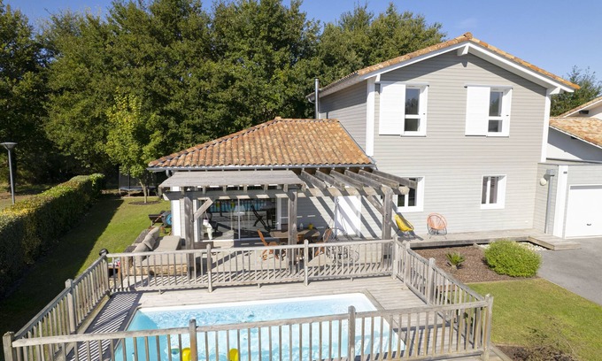 Tosse Casa | Detached wooden house with swimming pool near Seignosse/Hossegor