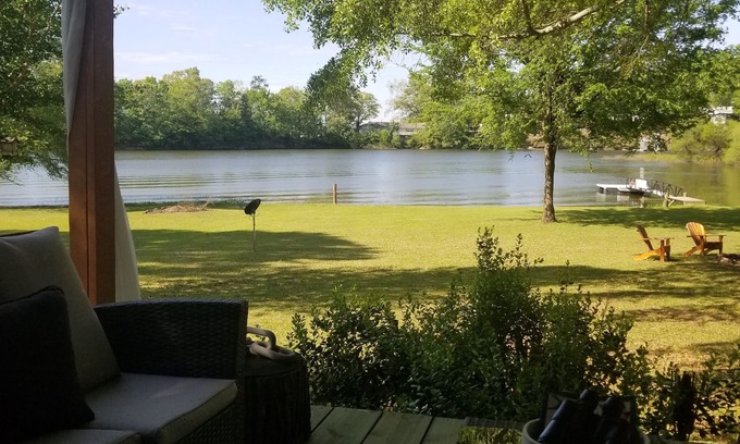 Trimble Cabaña | DISCOUNT ! Quiet Relaxing Getaway Water is Low but ... Fireplace inside&outside.