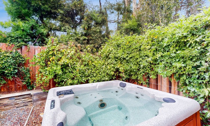 Spring Valley Casa | Discover outdoor paradise at this Spring Valley oasis with a hot tub, BBQ island