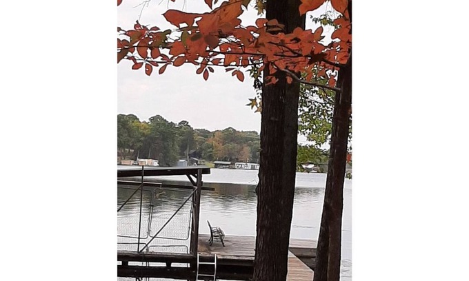 Hawkins Casa | Dock Holiday is a lakefront home with hot tub. Bring your fishing pole.