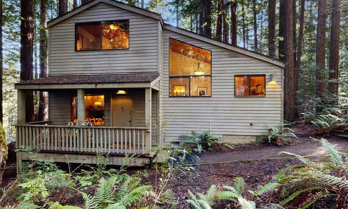 Sea Ranch Casa | Dog-friendly forest retreat among redwoods, walk to Hot Spot & Gualala River