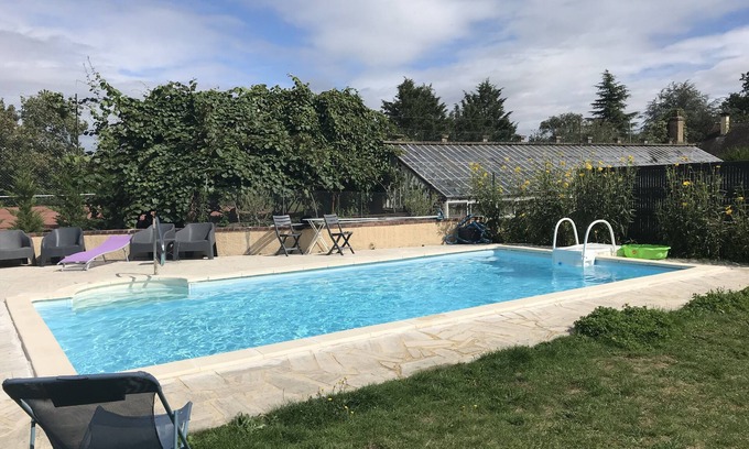 Saint-Georges-Motel Casa | Domaine DE L'argilliere, 21 Pers. Piscine Tennis