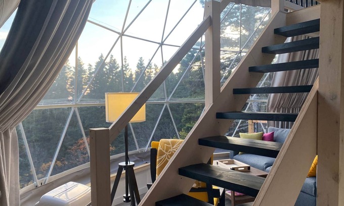 Perce Chalet De Esquí | Dome #2 forested at Domaine Renard