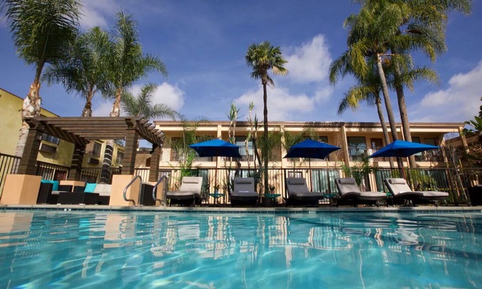 Harbor Casa | Double Queen Room, The Cove Hotel, Poolside Luxury and Outdoor Fireplace