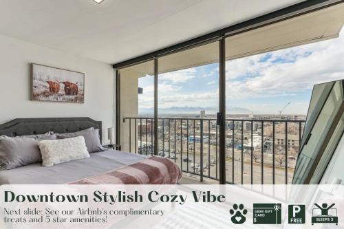 Downtown Salt Lake City Apartamento | Downtown Stylish Cozy Vibe Work Area Free pkg Gym