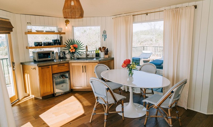 Fentress Casa | Dreamcatcher Safari Tent at Wahwahtaysee Resort on the San Marcos River