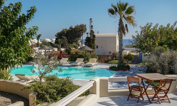 Agia Paraskevi Villa | Elia | Cycladic Three-Bedroom Villa with Private Pool and Sea View
