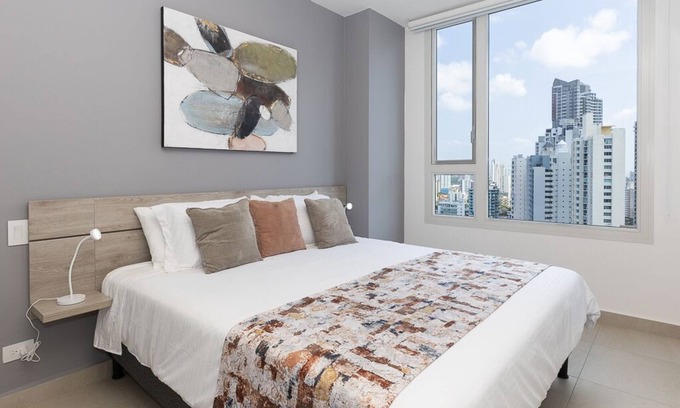 El Cangrejo Apartamento | Elite aprt w/ 2 Bdr + 2 Bthr in Panama City Center/ Near Metro station and Nightlife
