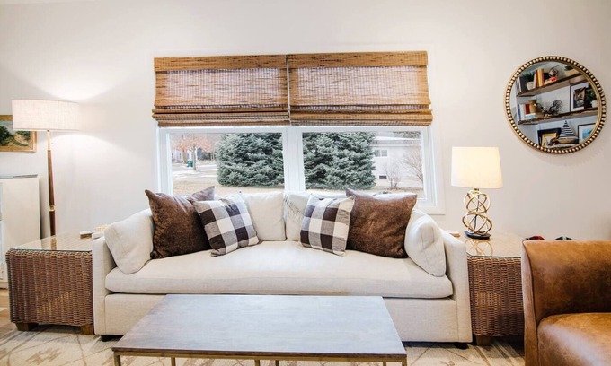 Boyne City Cabaña | Enjoy a stylish experience at this centrally-located home