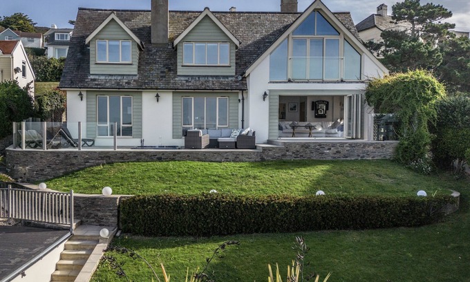 Mortehoe Casa | Disfrute de impresionantes vistas al mar desde una casa de vacaciones costera contemporánea independiente